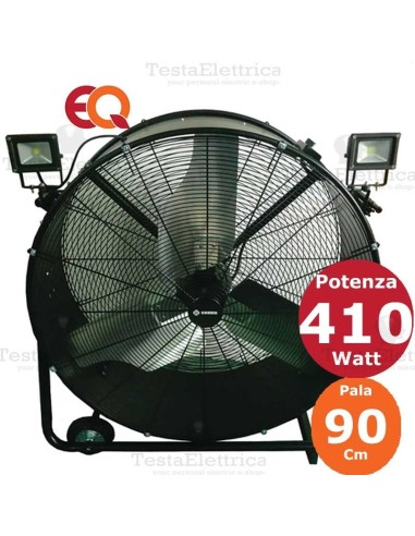 ventilatore pale in metallo per grandi aree