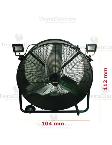 ventilatore pale in metallo per grandi aree