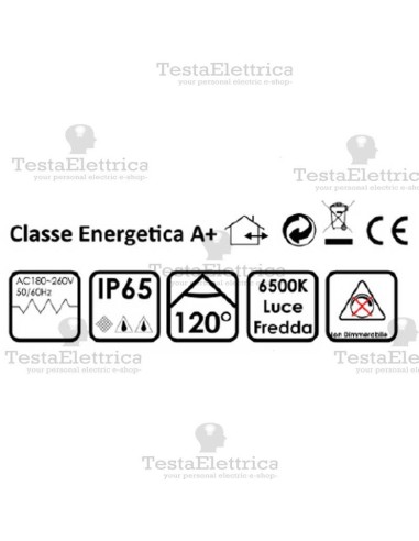 Proiettore a Led 50 watt IP65 Black