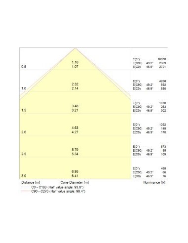 Proiettore a Led 100  watt IP65 Black