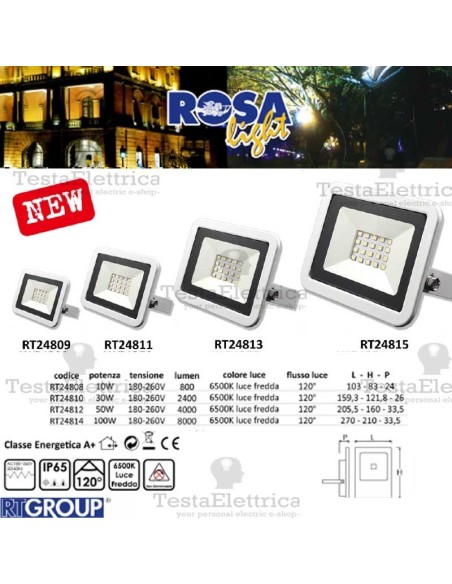 Proiettore a Led 30 watt IP65 white