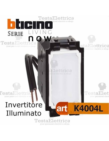 bti k4004l - invertitore illuminato bticino living now	
