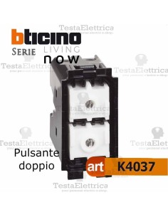 bti k4037 - doppio pulsante tapparelle bticino living now