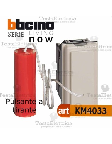 bti km4033 - pulsante bticino living now sabbia