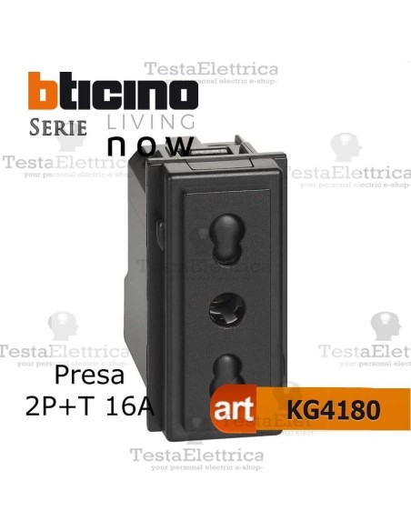 bticino kg4180 - presa bticino living now