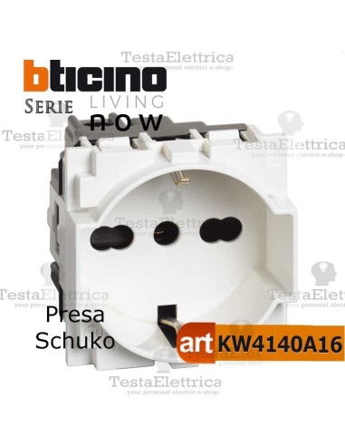 bticino KW4140A16 - presa schuko bticino living now