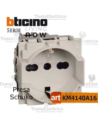 bticino KM4140A16 - presa schuko bticino living now
