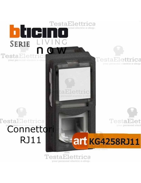 bticino KG4258RJ11 - connettore rj11  bticino living now