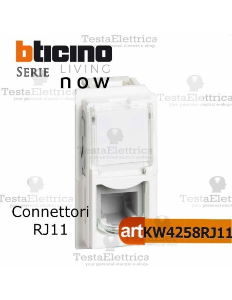 bticino KW4258RJ11 - connettore rj11  bticino living now