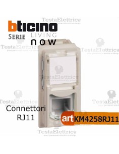 bticino KM4258RJ11 - connettore rj11  bticino living now