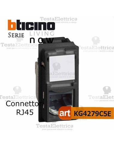 bticino KG4279C5E- connettore rj45  bticino living now