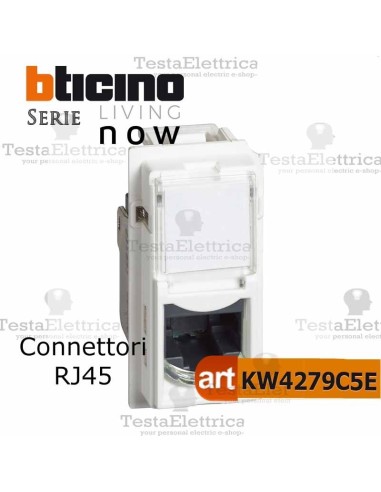 bticino KW4279C5E- connettore rj45  bticino living now