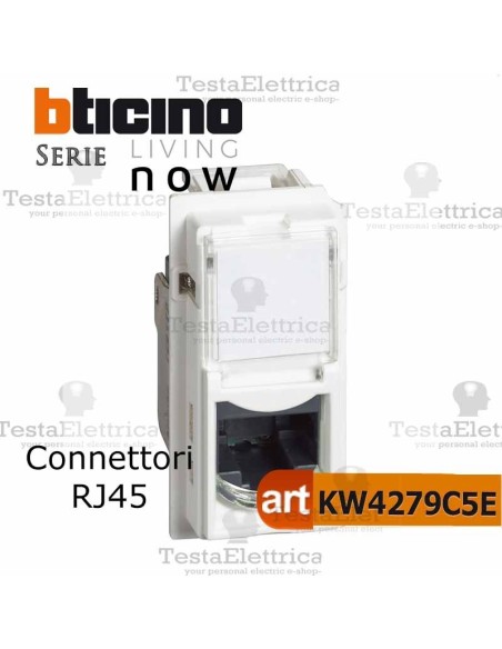 bticino KW4279C5E- connettore rj45  bticino living now