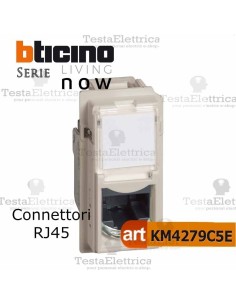bticino KM4279C5E- connettore rj45  bticino living now