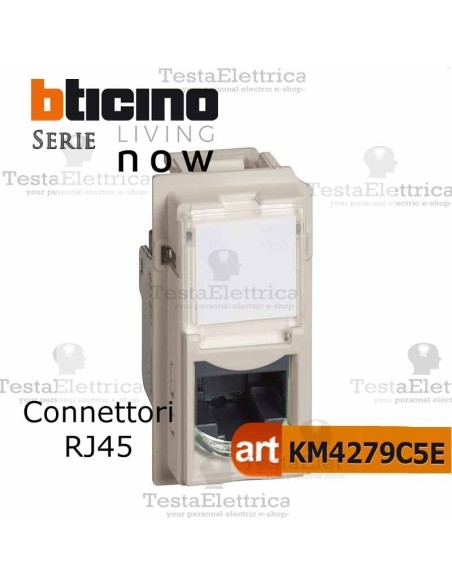 bticino KM4279C5E- connettore rj45  bticino living now