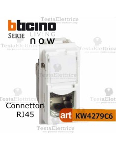 bticino KW4279C6 - connettore rj45 cat. 6  bticino living now