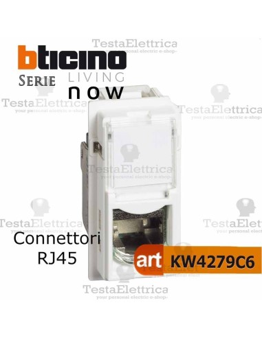 bticino KW4279C6 - connettore rj45 cat. 6  bticino living now