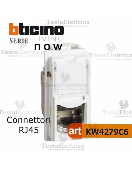 bticino KW4279C6 - connettore rj45 cat. 6  bticino living now