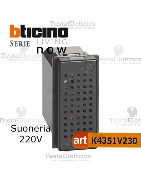 suoneria 230v bticino living now