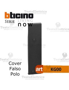Cover nera per falso polo bticino living now KG000