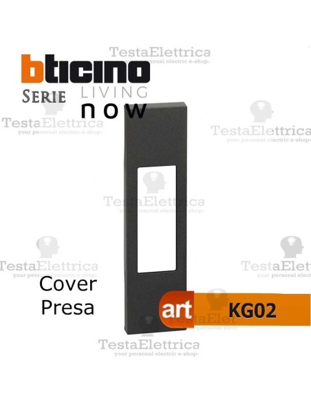Cover nera bticino living now KG02