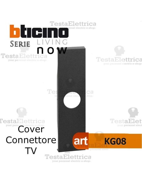 Cover nera per presa tv bticilo livign now