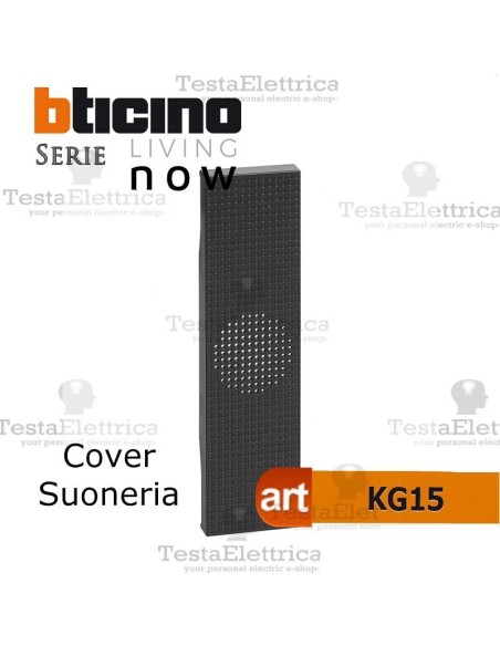 cover nera per suoneria bticino living now