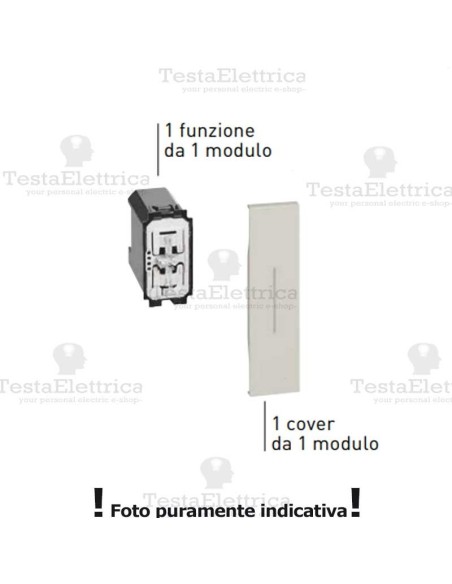  bticino KW00 cover falso poli 1M living now