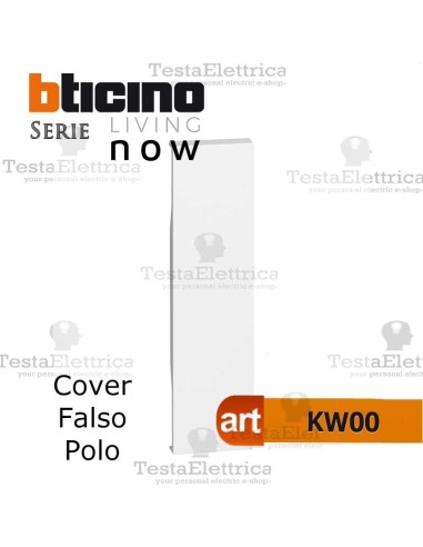 Cover bianca per falso polo bticino living now Kw000