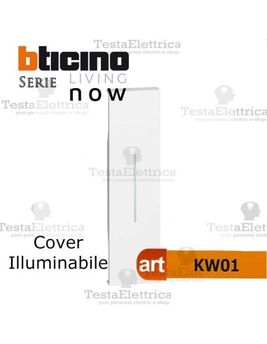  bticino KW01 cover illuminabile 1M living now