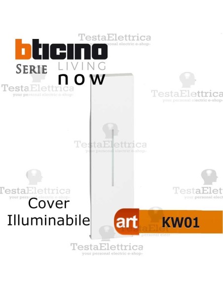  bticino KW01 cover illuminabile 1M living now