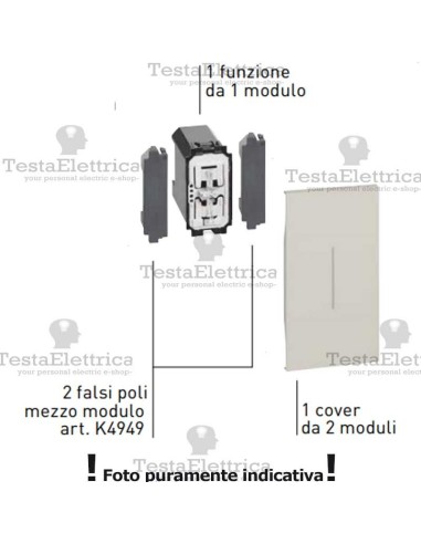 bticino KW01M2 cover illuminabile 2M living now