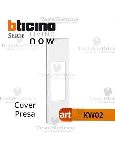 Cover bianca bticino living now KW02