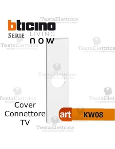 bticino KW08 cover connettori TV living now
