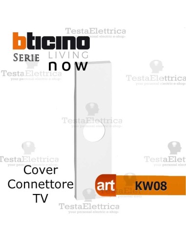 bticino KW08 cover connettori TV living now