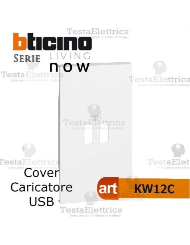 cover bianca per presa usb doppia