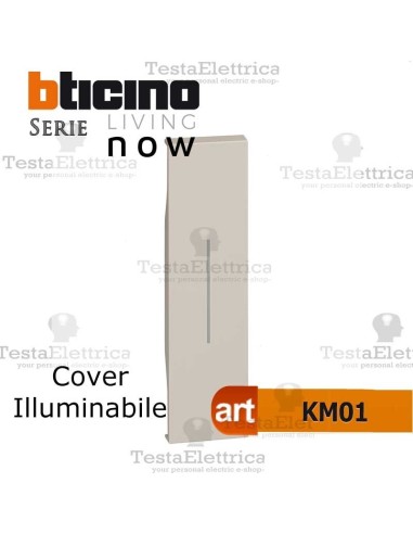 bticino KM01 cover illuminabile living now