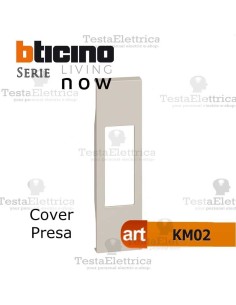 bticino KM02 cover sabbia presa standard living now