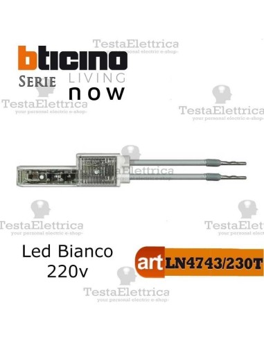 bticino LN4743/230T spia led bianco living now