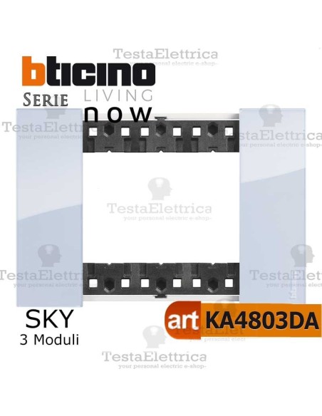 placchetta elettrica bticino living now sky