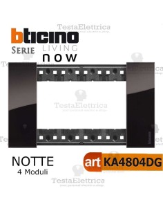 bticino KA4804DG placca notte 4 moduli living now	