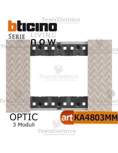 bticino KA4803MM placca optic living now