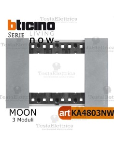 bticino KA4803NW placca moon living now