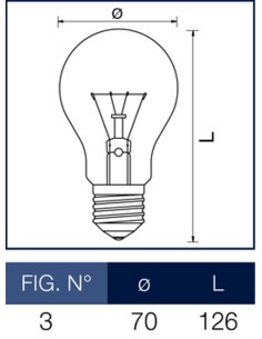 Lampada a incandescenza goccia 200W E27 Leuci 2